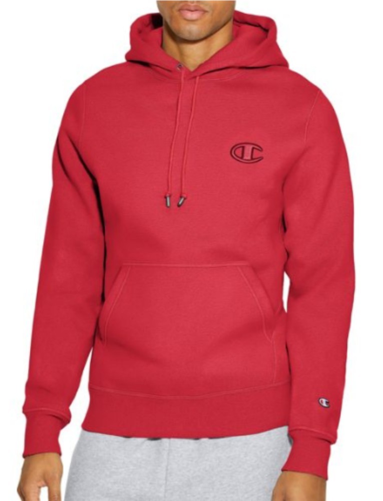 champion red mens hoodie